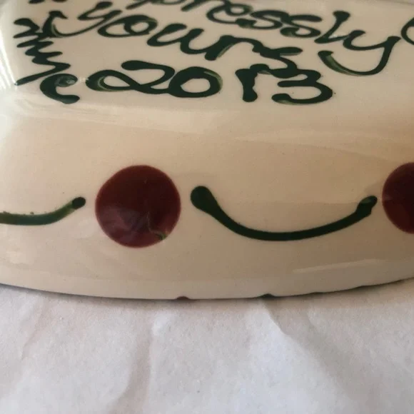 Expressly Yours retired vintage collectible 6” handpainted Snowman dish - Picture 4 of 4